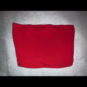 Red crop top